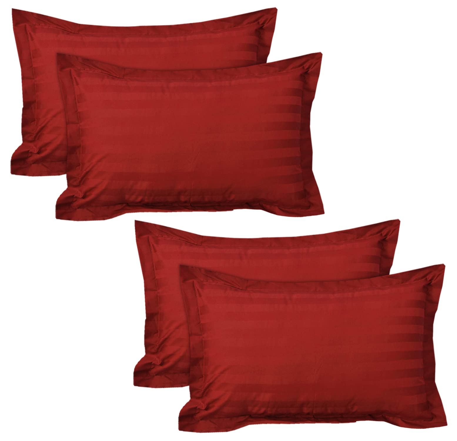 Kuber Industries Lining Design Cotton Pillow Cover- 18x28 Inch, Set of 4 (Red)-HS43KUBMART26786 (B09GVQ17MB) Amazon Price History, Amazon Price Tracker