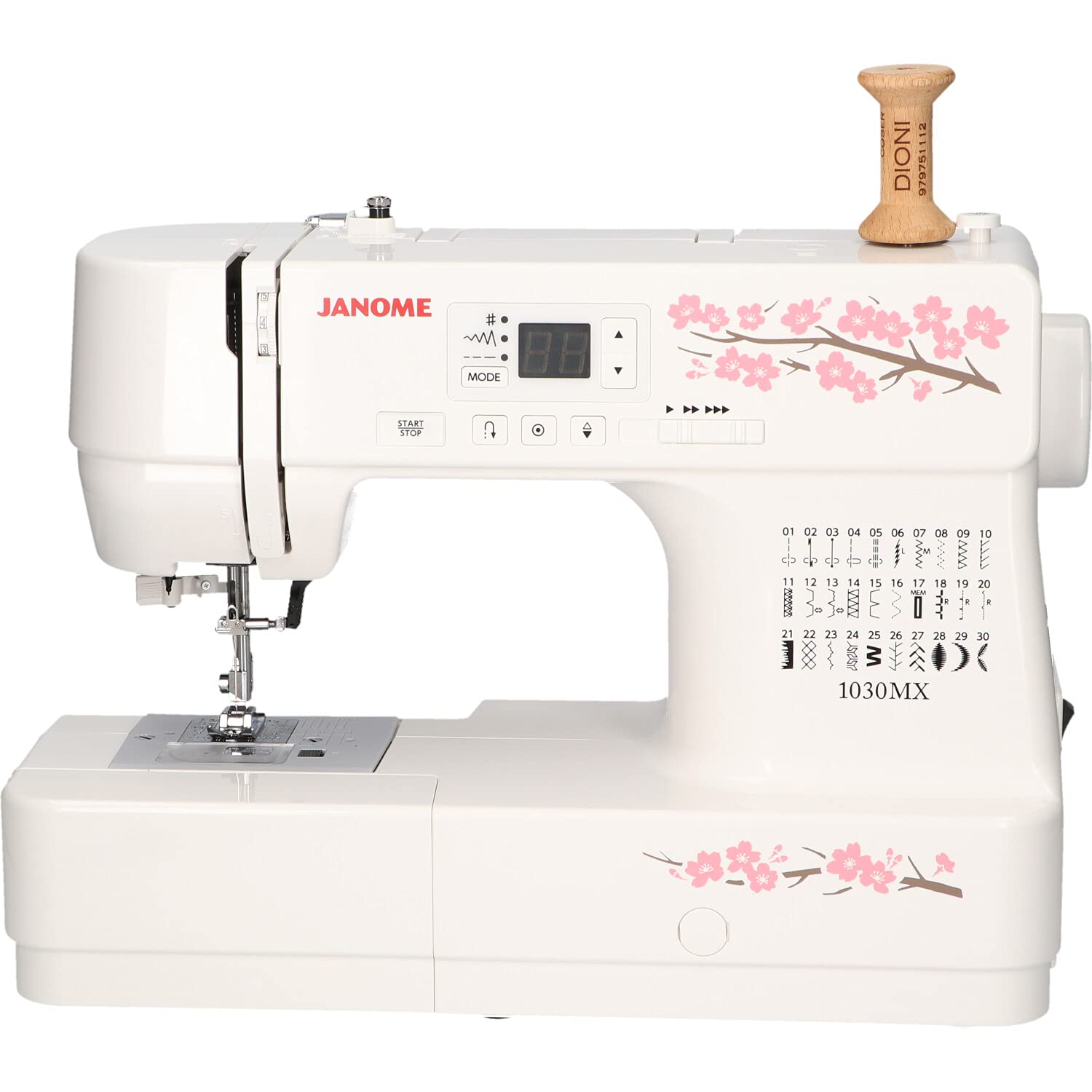 Máquina de Coser Janome 1030MX - PAtchwork, Heavy Duty - Blanco