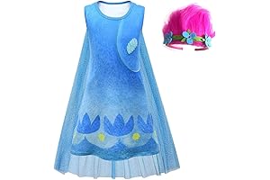 Trolls Costume Dress for 4-8T Girls Lovely Poppy Dress