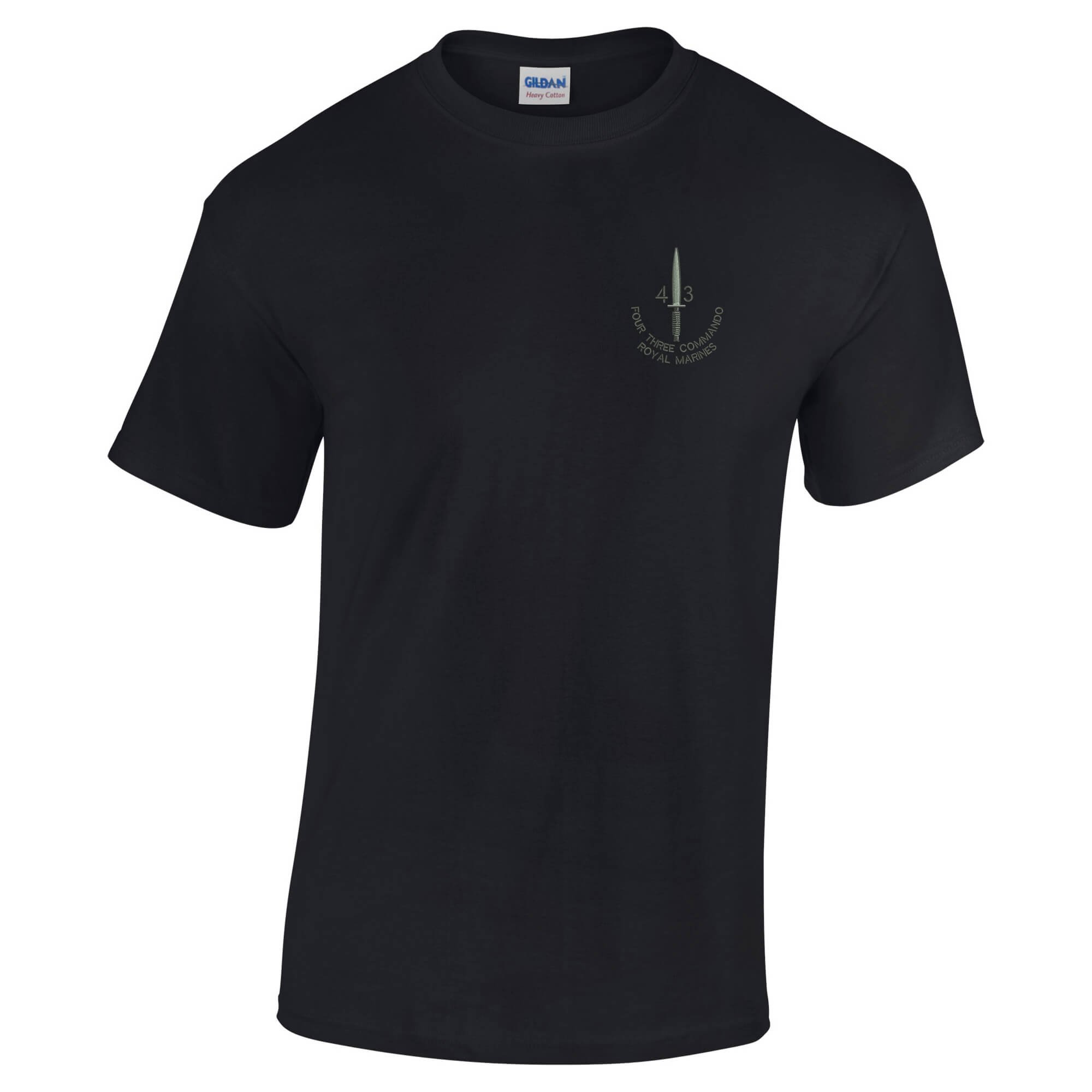 Pineapple Joe's 43 Commando Embroidered T-Shirt - Black - Medium