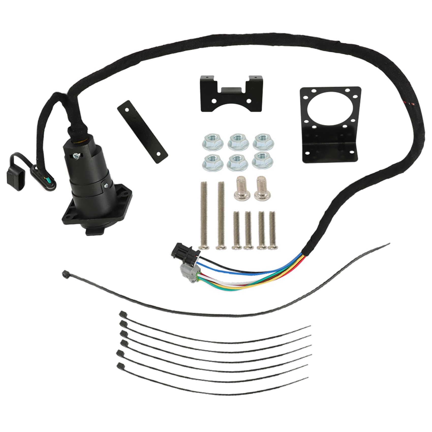 labwork 4 Way Flat and RV 7 Way Trailer Wiring Harness Replacement for Nissan Frontier
