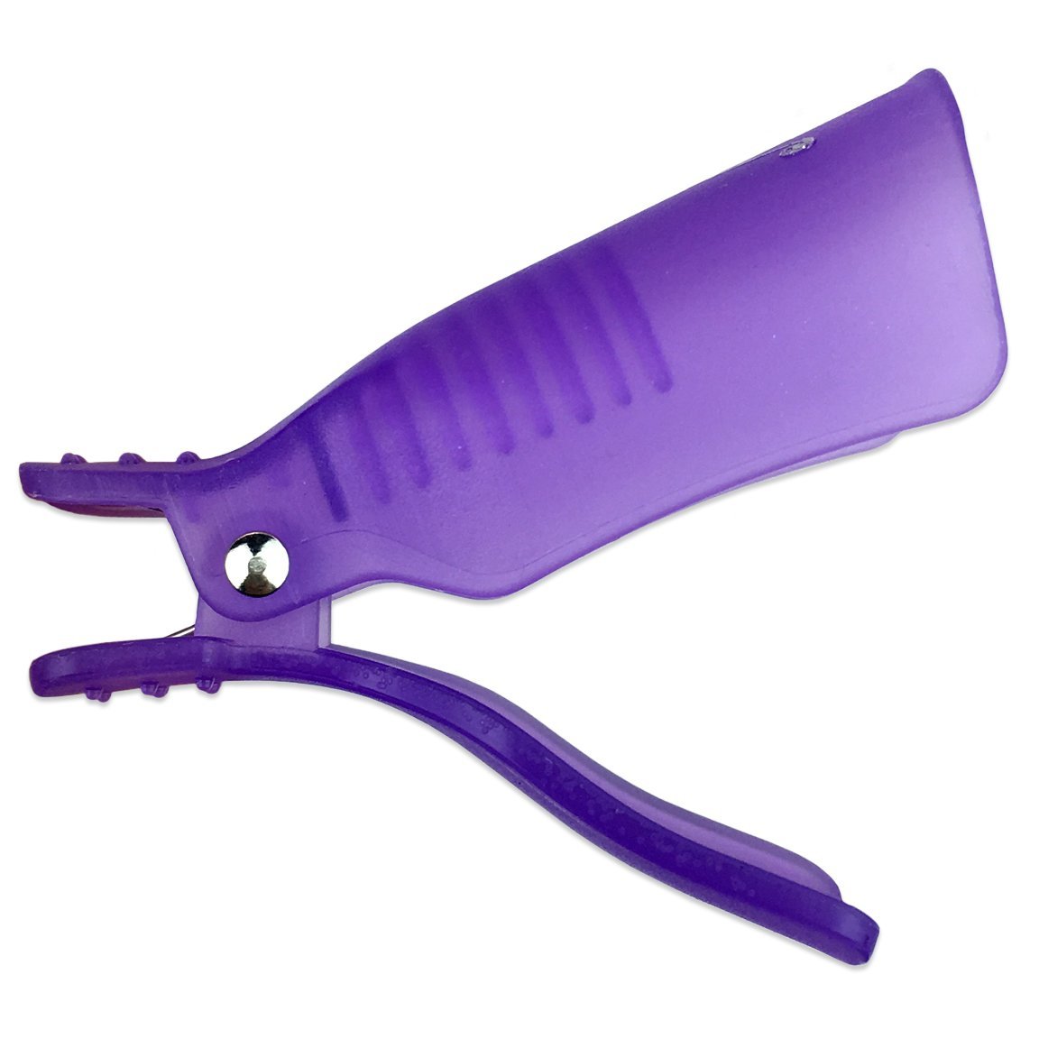 Pana® Reusable Keeper Acrylic Nail Art Soak Off UV Gel Polish Remover Cap Clips Manicure Tool (2 Packs, Purple)