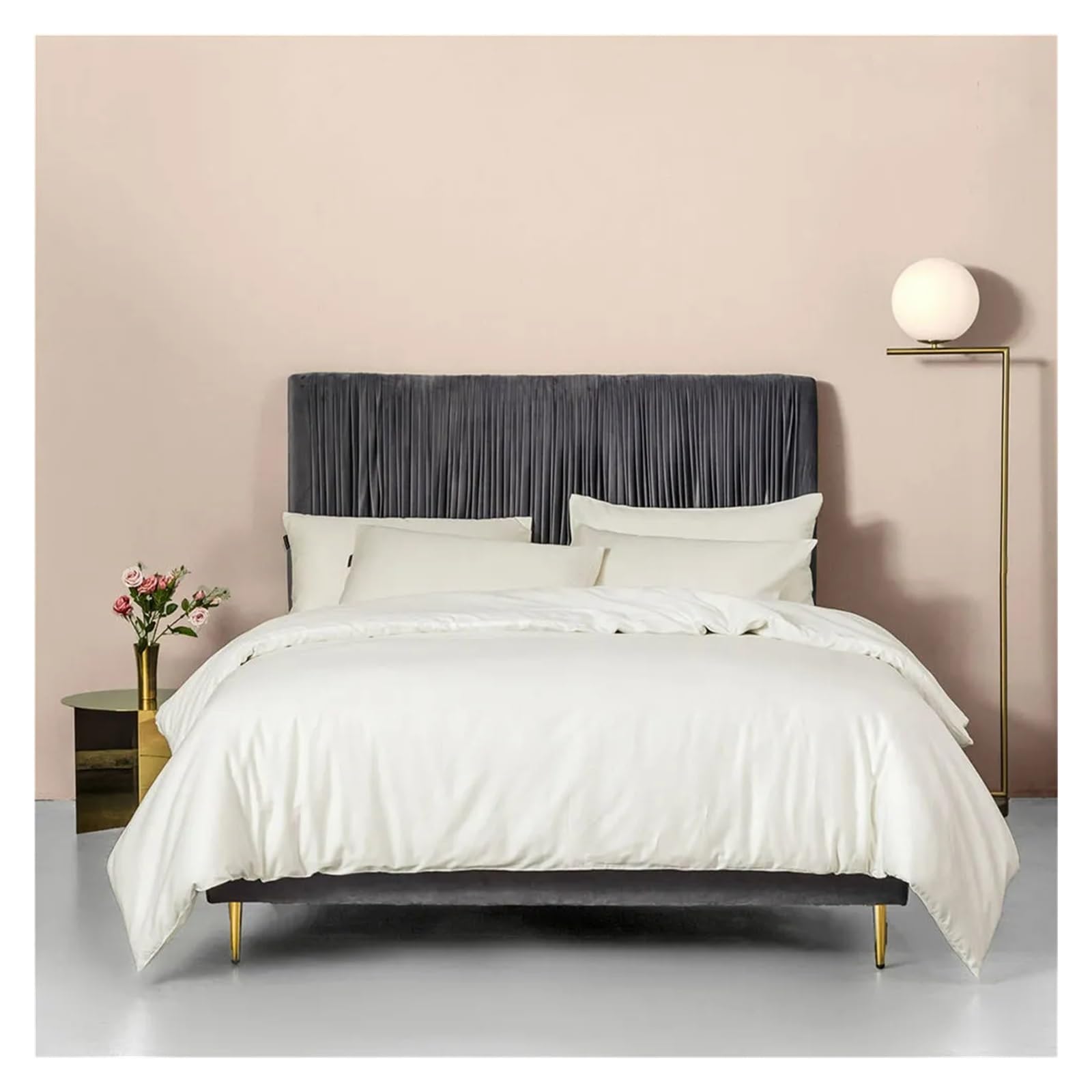 Sbcgfy G Dark Reen Cotton Bedlinens Twin Queen Kin Size Set Flat Sheet Duvet Cover Beddin,Beddin Set,-Queen