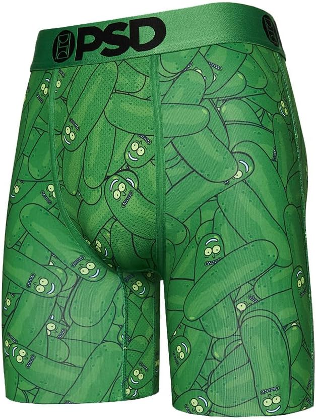 PSD Men's R&m Pickle 3-Pack Boxer Briefs, Multi, L