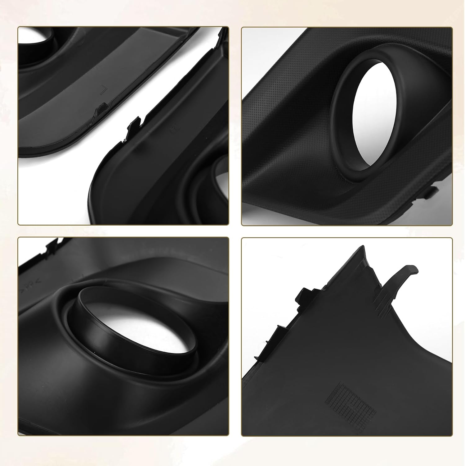 Pair Fog Light Bezel Cover Compatible with Subaru Crosstrek 2018-2020 with Fog Light Hole, Left Driver + Right Passenger Side Fog Lamp Trim Covers, Replace# 57731FL092 57731FL082, SU1038121 SU1039121