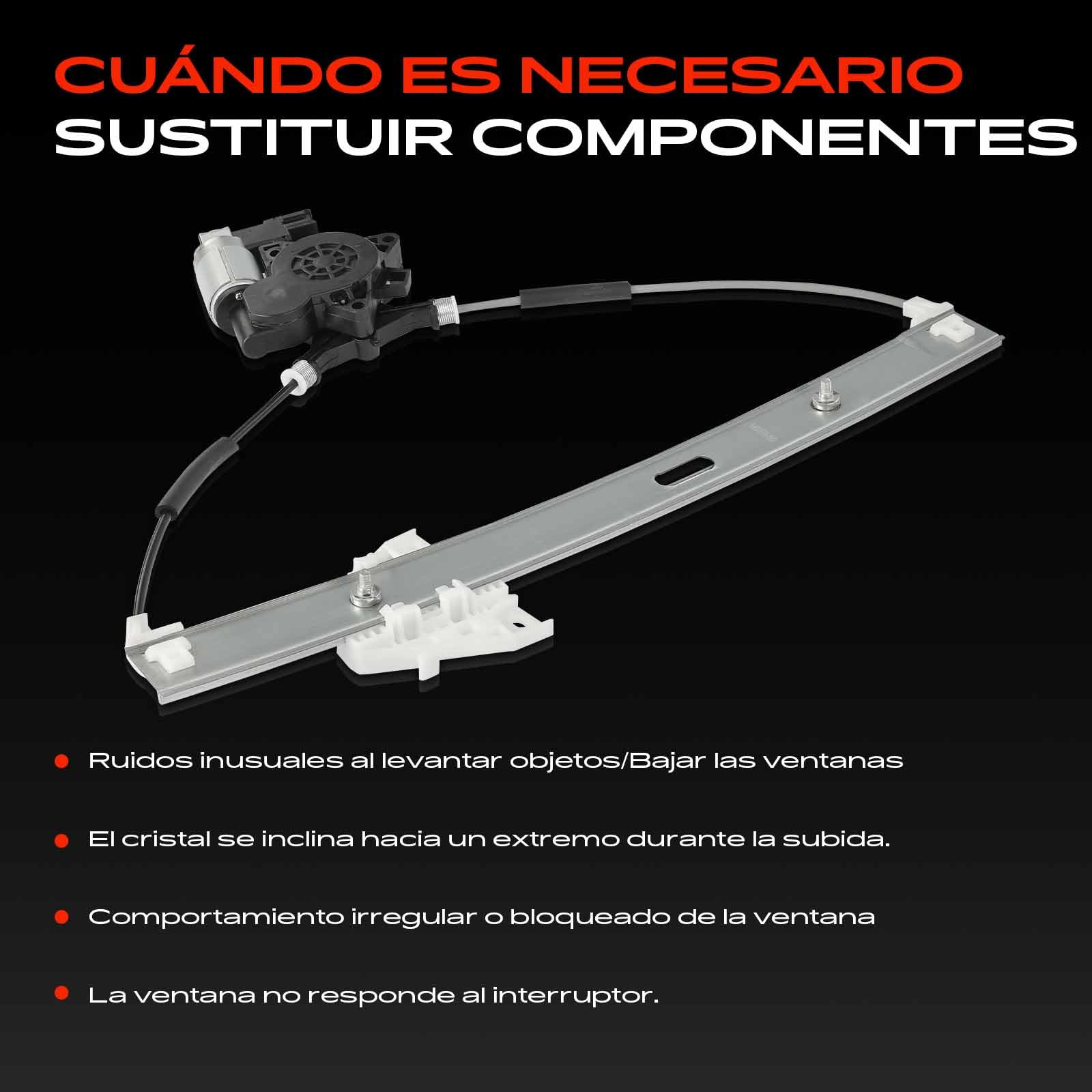 Frankberg Elevalunas eléctrico con motor delantero derecho