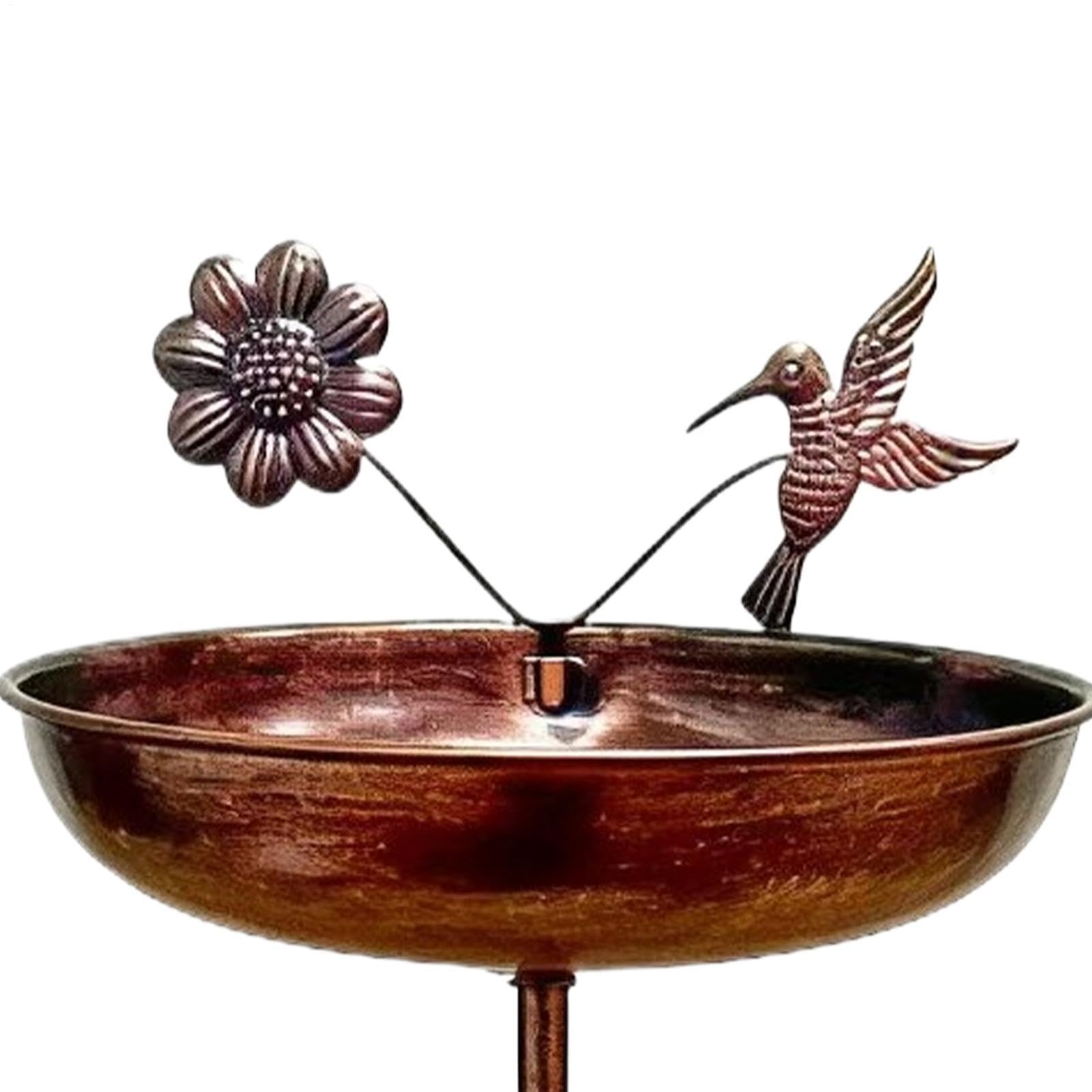 Bagno Di Da Giardino Esterno | Abbeveratoio per in metallo 83,8 cm - D'Acqua Per Con Picchetto | per colibrì e in giardino cortile la fattoria sulla terrazza e