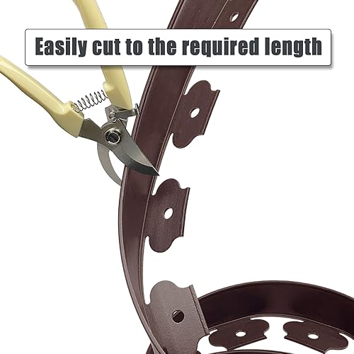 Miniatura 5 de Kit de bordes de paisaje negro de 20 pies para bordes de césped incluye 20 puntas, 2 pulgadas de alto borde de plástico para bordes de jardín para