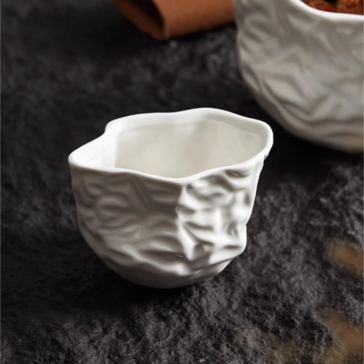 Salsiera per condimenti per insalata, in ceramica, per uso domestico, bistecca occidentale, salsa, salsa, salsa, salsa a bocca appuntita, per cucina e ristorante (9,3 x 6 cm)