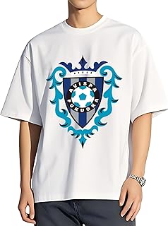 [WMZQMDG] アビスパ福岡 Tシャツ メンズ 半袖 7オンス 肉厚生地 クルーネック 綿100% 夏服 おしゃれ プリント ゆったり インナーシャツ 丸首 通気性 肌着