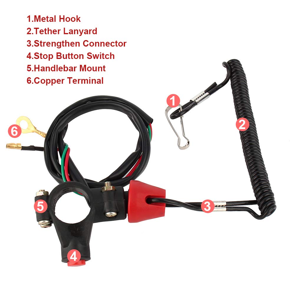 Amazon.com: Keenso Outboard Kill Switch, Engine Safety Stop
