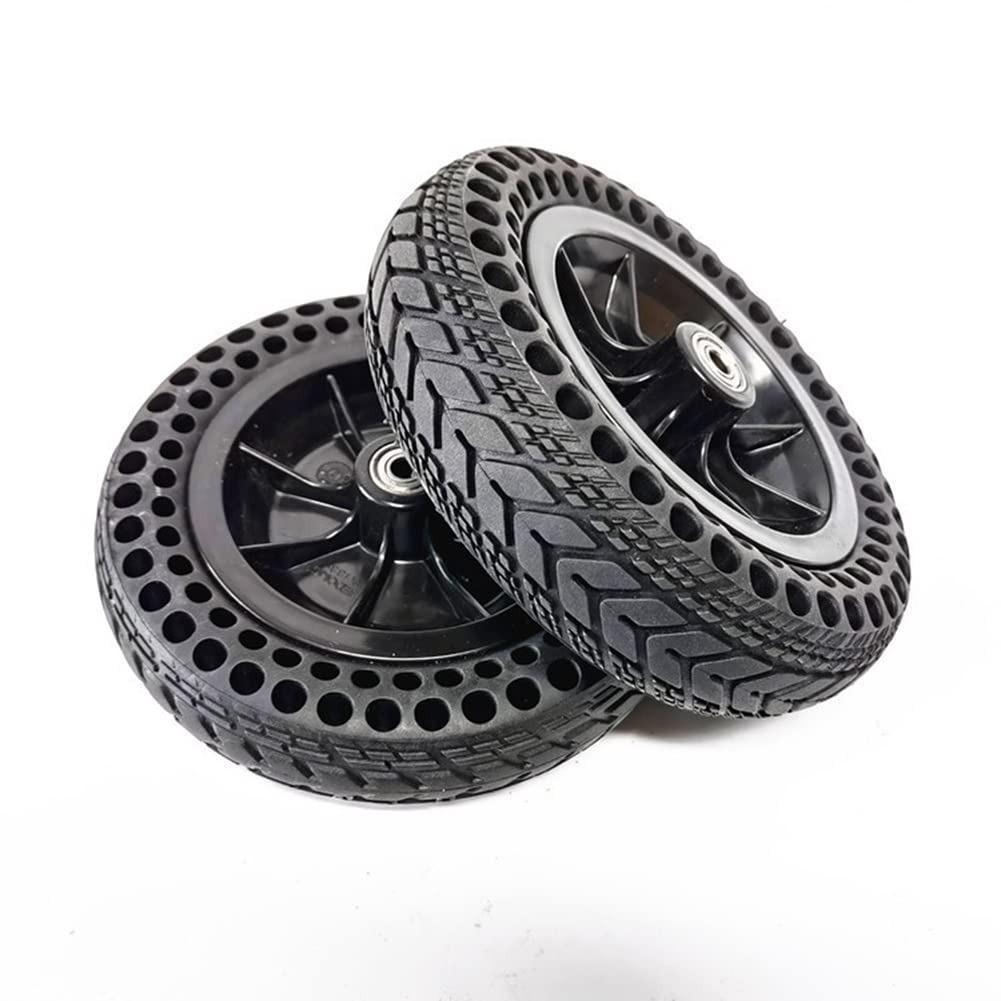 Ruedas para Silla de Ruedas Ruedas Delanteras para Silla de Ruedas eléctrica de 8 Pulgadas, llanta sólida en Forma de Panal, Conjunto de Ruedas de Repuesto para Silla de Ruedas, rodamiento: