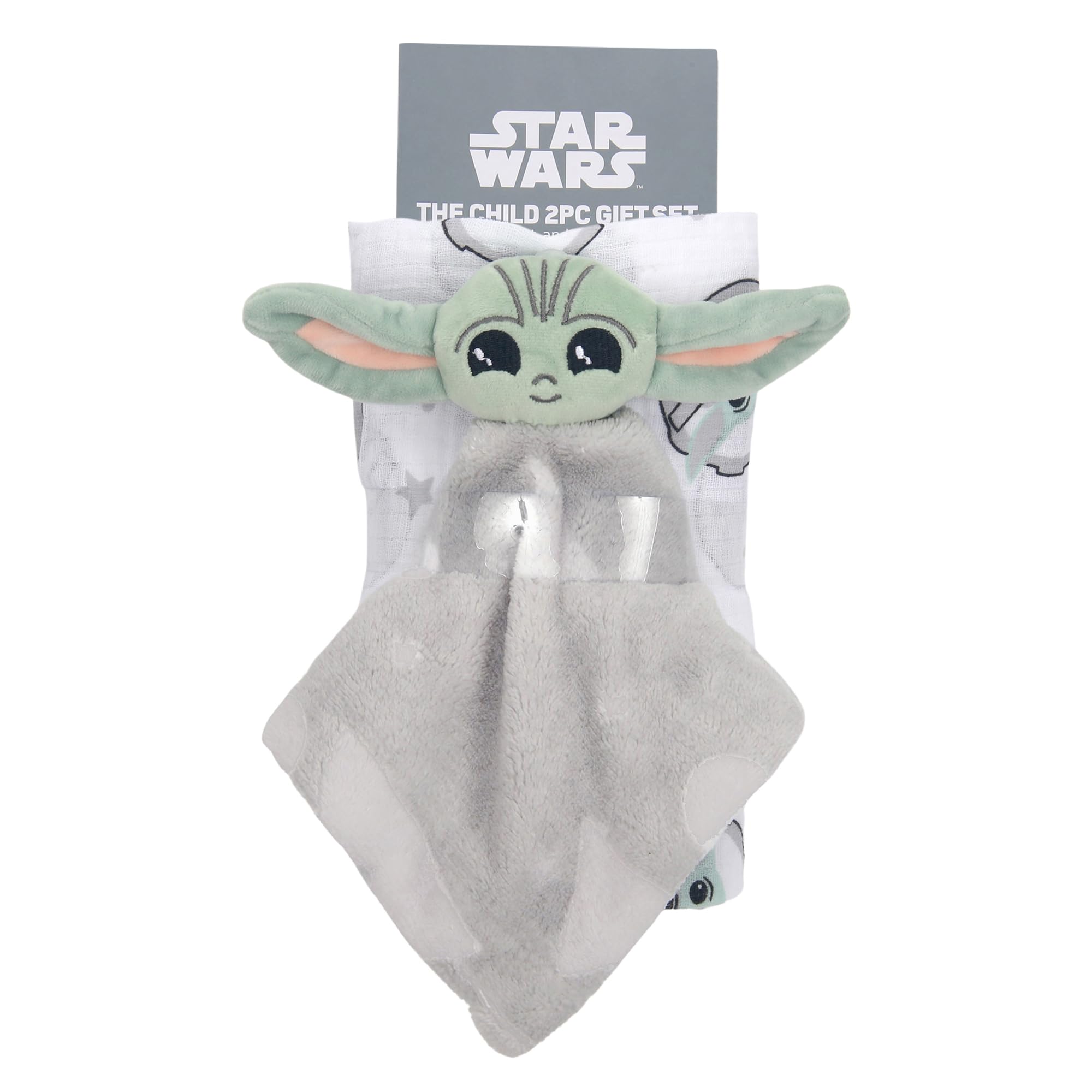 Lambs & Ivy Star Wars Baby Yoda/The Child - Juego de manta para envolver y regalo adorable