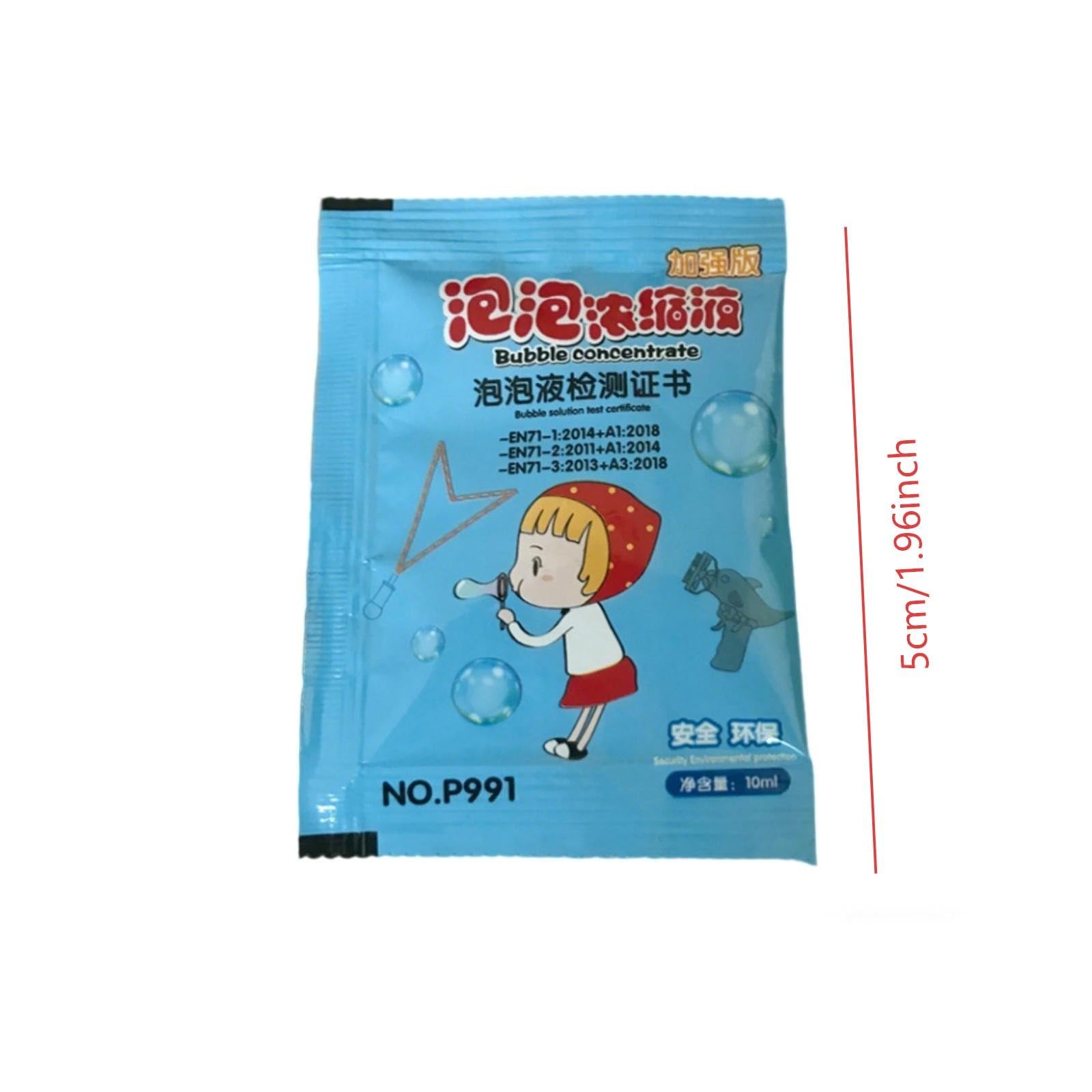 Concentrato per macchinari, altamente concentrato, a lunga durata, ricarica per bolle di sapone, 10 ml, soluzione perfetta per soffiare (Sky Blue, 5 x 3 cm)