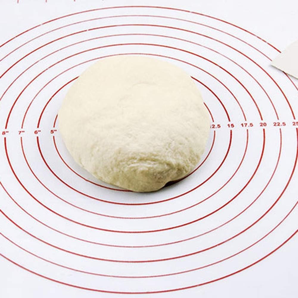 Silikon-Backmatte, Antihaft-Teigmatte für Gebäck und Brot, wiederverwendbares Backgeschirr-Pad für Küche und Kochen, ideal zum Rollen und Kneten von Teig