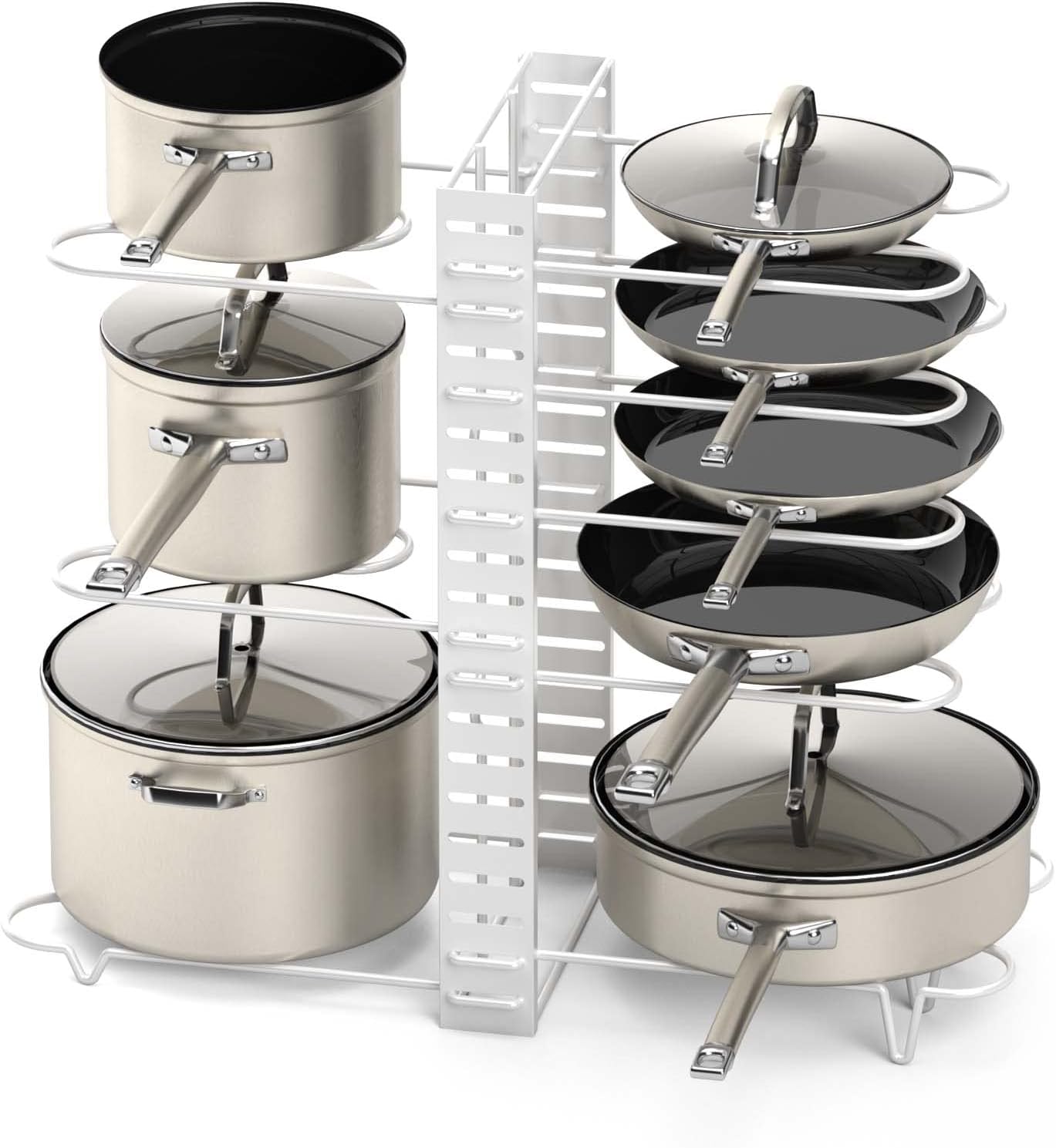 Pot Rack Organizer with 3 DIY Methods