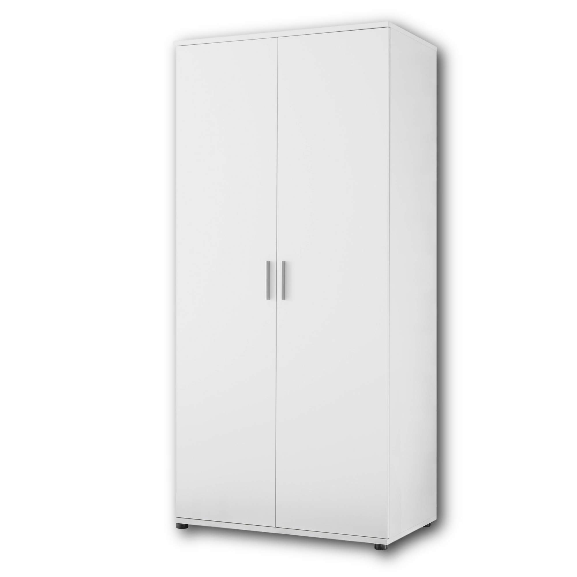 Stella Trading BIBO Eleganter Babyzimmer Kleiderschrank 2-türig 90 x 191 x 55 cm weiß