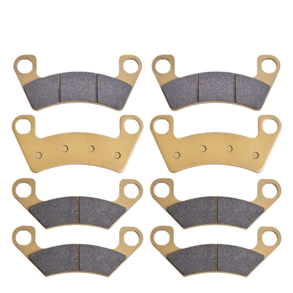 Pastillas De Freno Delanteras Y Traseras Compatibles Con Arctic Cat 1000 Wildcat XX 2014-2018 Cushman 4x4 2019-2020 Y Prowler Pro 812 2019-2023(Ceramic 1 Set)