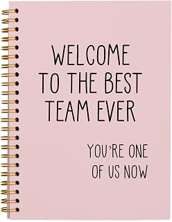 OXW Welcome to The Team Gifts Blush Pink Notebook, Employee Appreciation Team Gifts for Employees, Welcome Gift Notebook Journal for Coworker Staff Colleague, Journals for Writing(5.5'' X 8.3'')