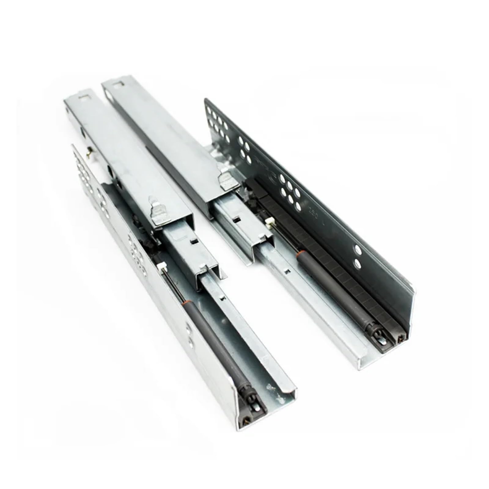 Agsbdcyu 300Mm Dtc Damping Rail Ss10 Three-Section Fully Pulled Out Drawer Slide Rail Hidden Cushioning Rail Slide(350Mm)(300Mm)