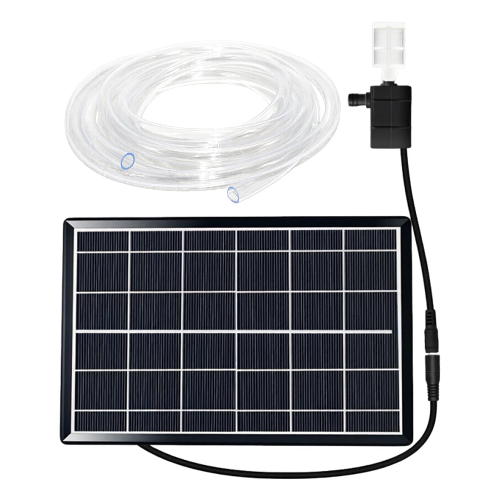 Bomba de Agua Solar Decoración Pequeña Ajustable Con Energía Solar | fuente de agua para pájaros Para Jardín Patio Terreno Patio Trasero Terraza Piscina Estanques Pájaros Peces Flores Macetero