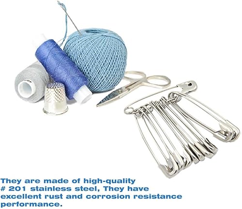 Miniatura 3 de 80 pasadores de seguridad extra grandes de 2.2 pulgadas (2.165 in), pasadores de seguridad grandes de alta resistencia, pasadores de seguridad de