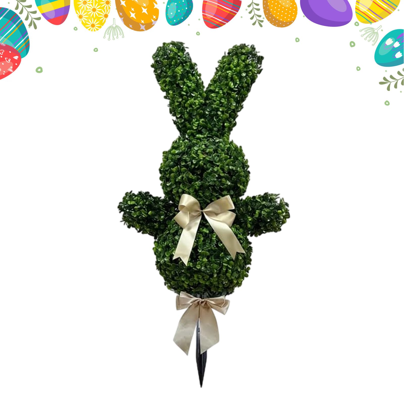 Fausse plante lapin Teksome anti-UV pour embellir un jardin sans entretien ni flétrissement