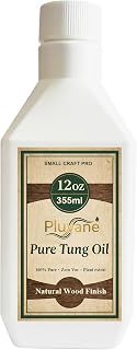 Pure Tung Oil 12oz – 100% Natural Wood Finish for Small Projects | Pure plant extract for jewelry boxes & crafts. Ideal for furniture. Durable, water-resistant finish. Easy to apply.