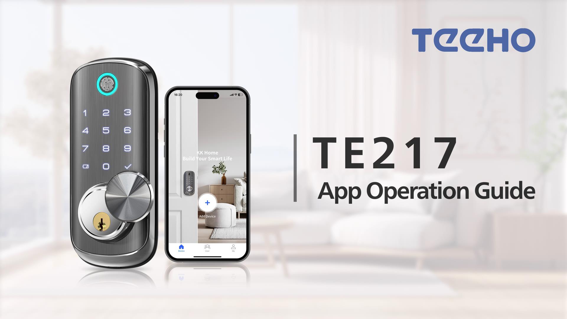 Keyless Entry Smart Door Lock - TEEHO TE217 Fingerprint WiFi