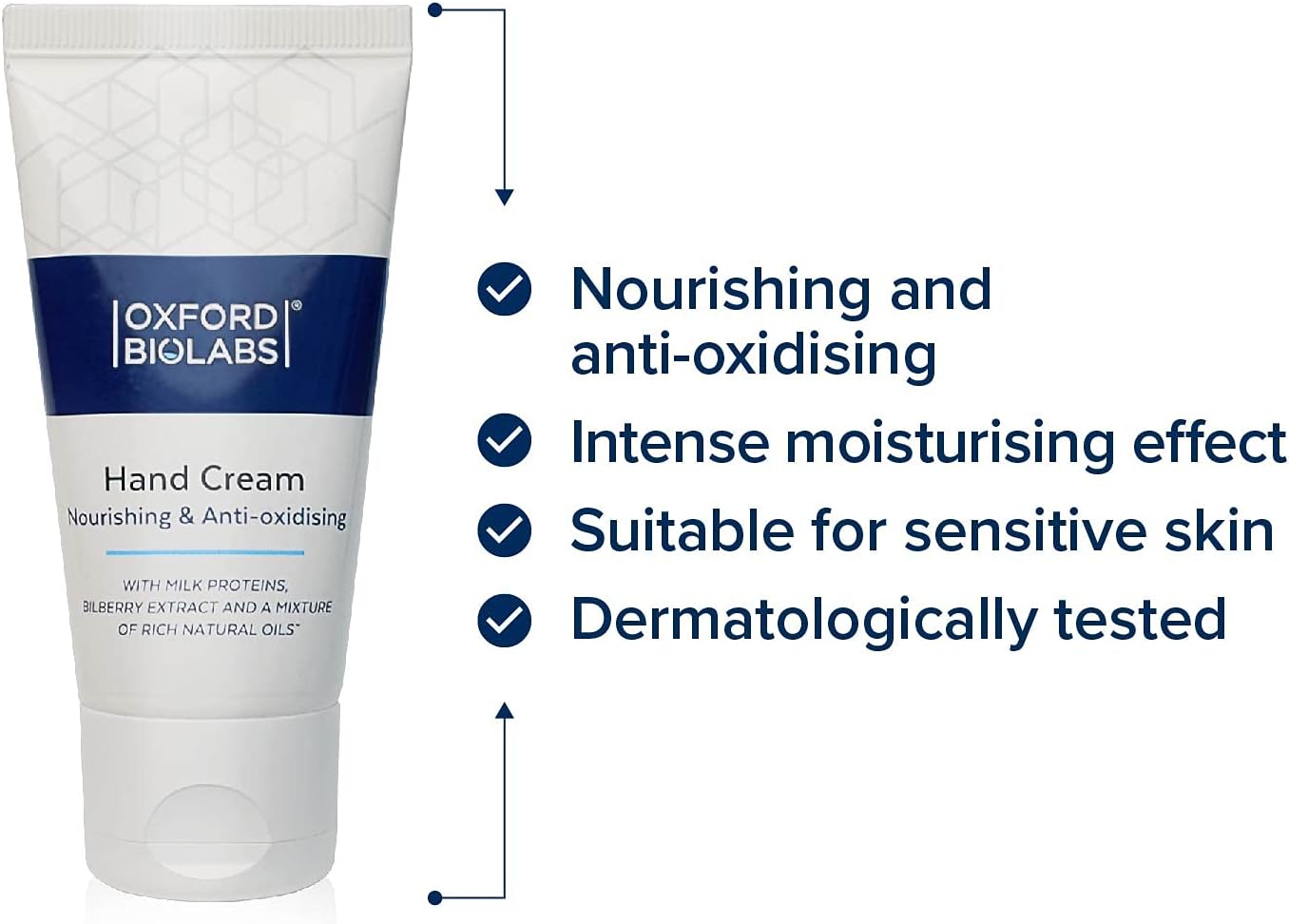 Nourishing & Anti-oxidising Hand Cream Oxford Biolabs - Intense Moisturising and Nourishing For Normal to Dry Skin - 50 ml - Image 4