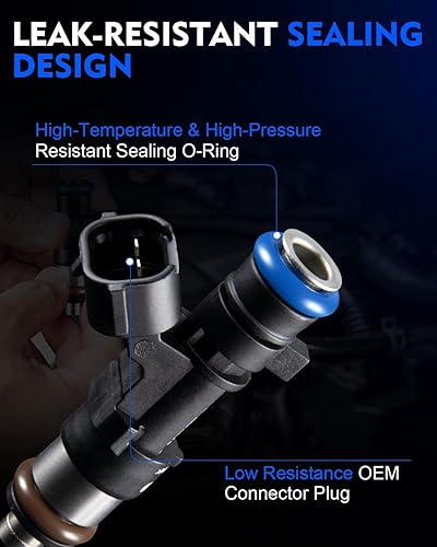 Miniatura 3 de Upgraded 0280158007 Fuel Injectors Fits For:-Nissan 2005-2012 Pathfinder, 2005-2014 Armada, Xterra, Frontier, 2012-2014 Nv 1500 2500 3500 Titan,