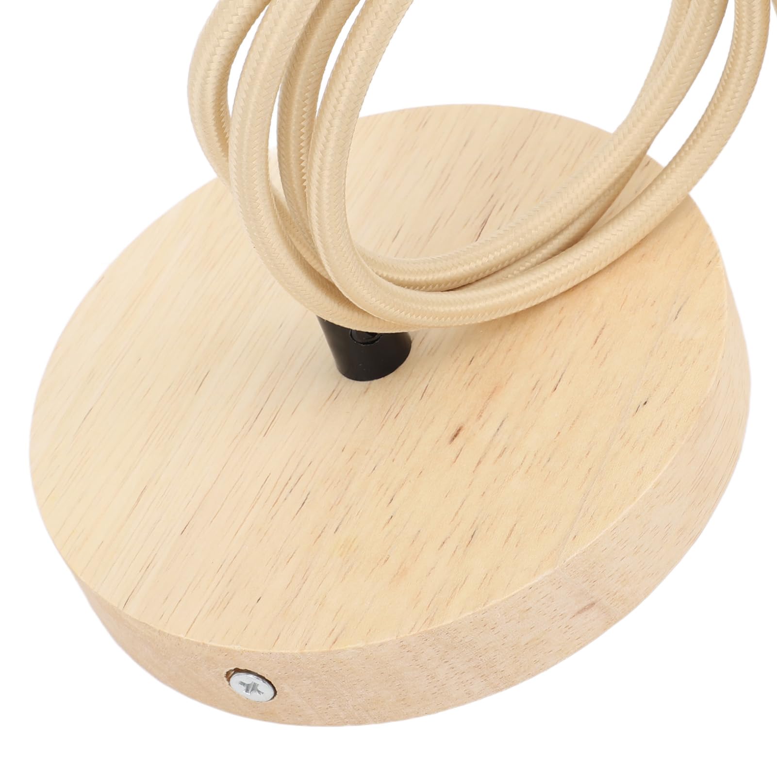Wintropny Drewniany E27 Oprawa do Lampy Wiszącej, Industrialna Retro Edisona z Regulowanym Kablem do Kuchni, Baru