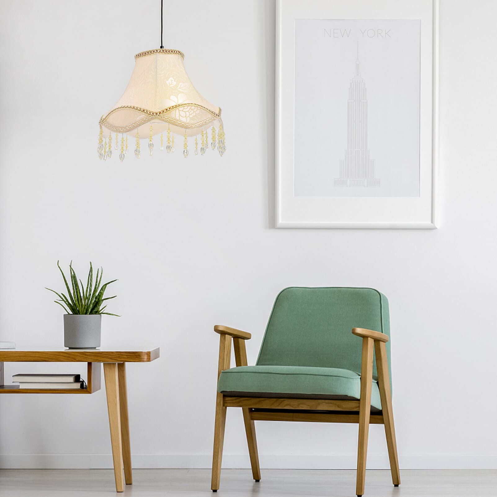 SHERCHPRY 1kawałek Dekoracyjna Osłona Elegancki Klosz Do Lampy Stojącej Ściennej i Nocnej Wykonany z Trwałego Materiału Idealny Do Sypialni i Salonów Kolor Beżowy