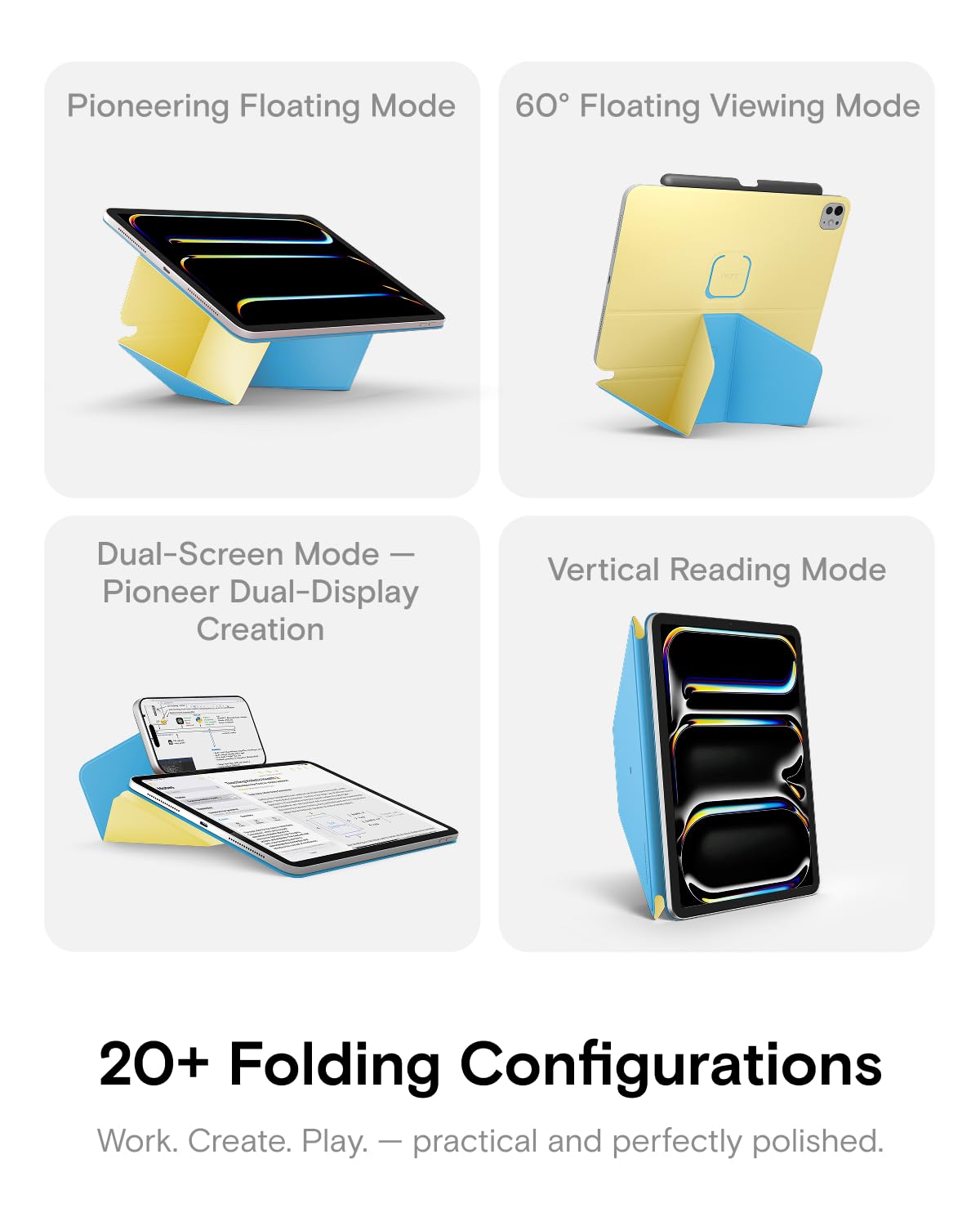 Amazon.com: MOFT Dynamic Folio Case for iPad mini 7th A17 Pro 2024