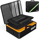 Noiposi 5200°F Feuerfeste Dokumentenbox - Feuerfest Wasserdicht Geldtasche mit Zahlenschloss für A4 Dokumente,Schutz für Bargeld,Reisepässen,Verträgen,Zertifikate - Ideal für Zuhause & Reisen