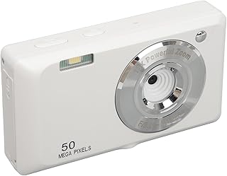 Câmera digital 4K para fotografia, câmera vlogging de 50 MP, zoom de 16x e foco automático para crianças com tela TFT HD de 2,7 polegadas, reconhecimento facial para viagens