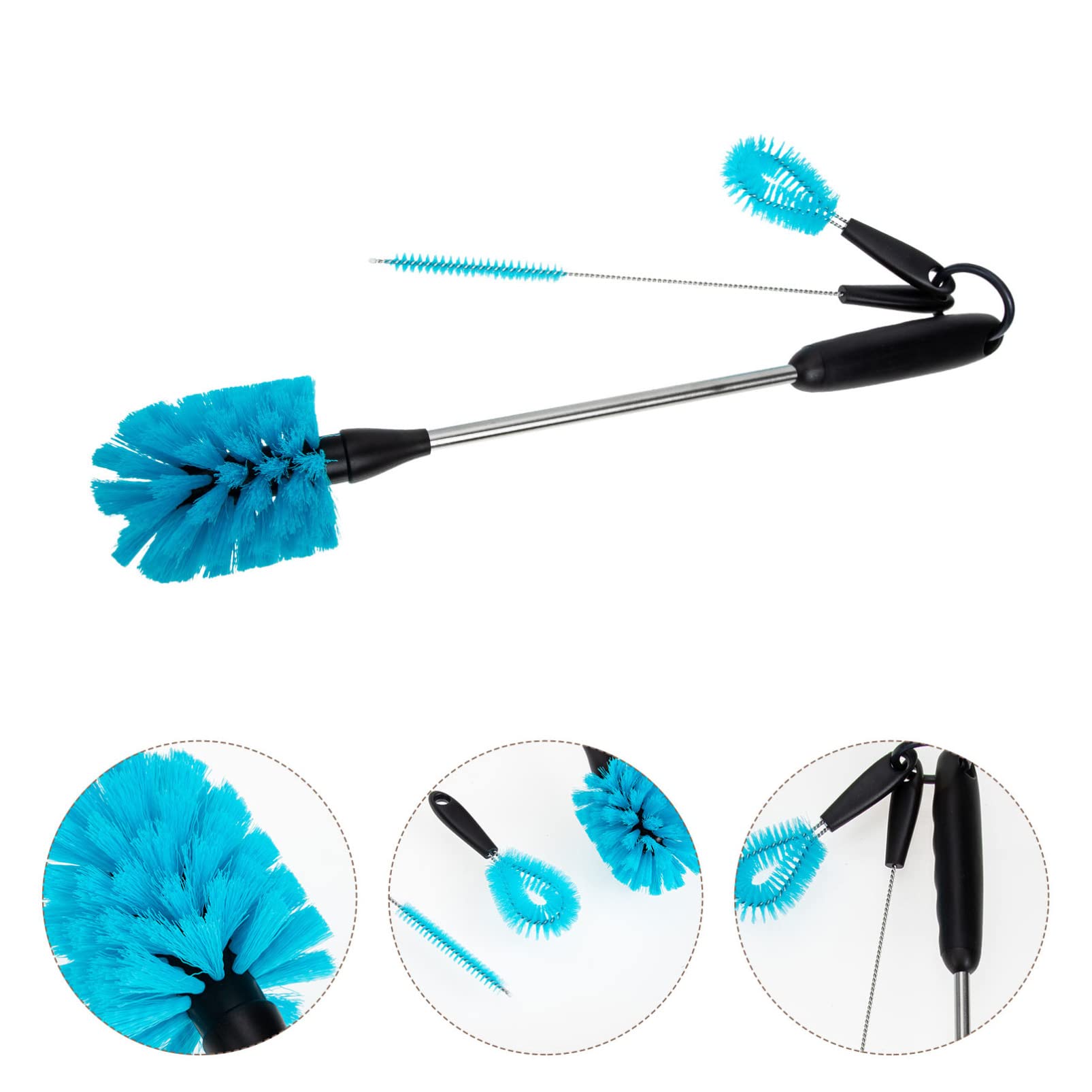 3 Set Spazzola Per La Pulizia Della Tazza Detergente Per Bollitore Bicchiere Bottiglia Pulita Spazzola Lavabottiglie Spazzola Per Bottiglie Abito Bambino Alta Biberon Plastica