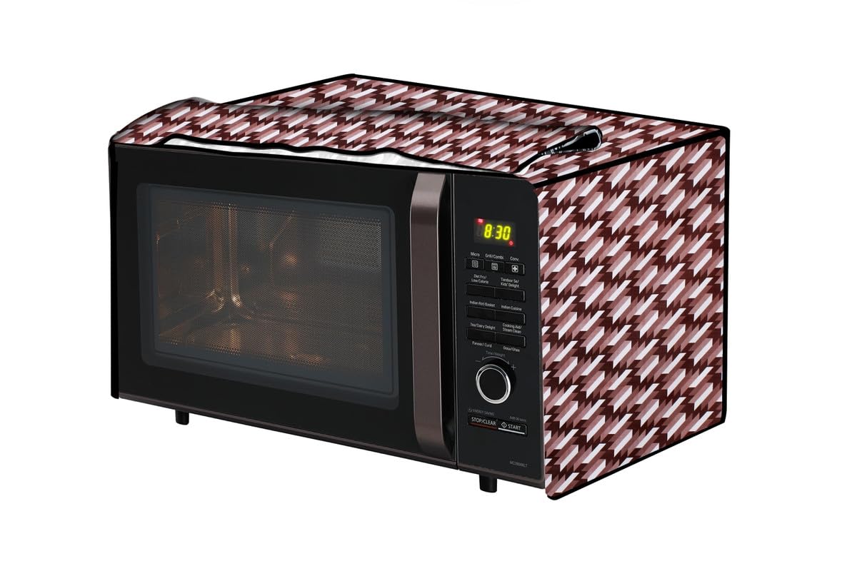 Microwave Oven Cover - Sand Pattern Brown -11