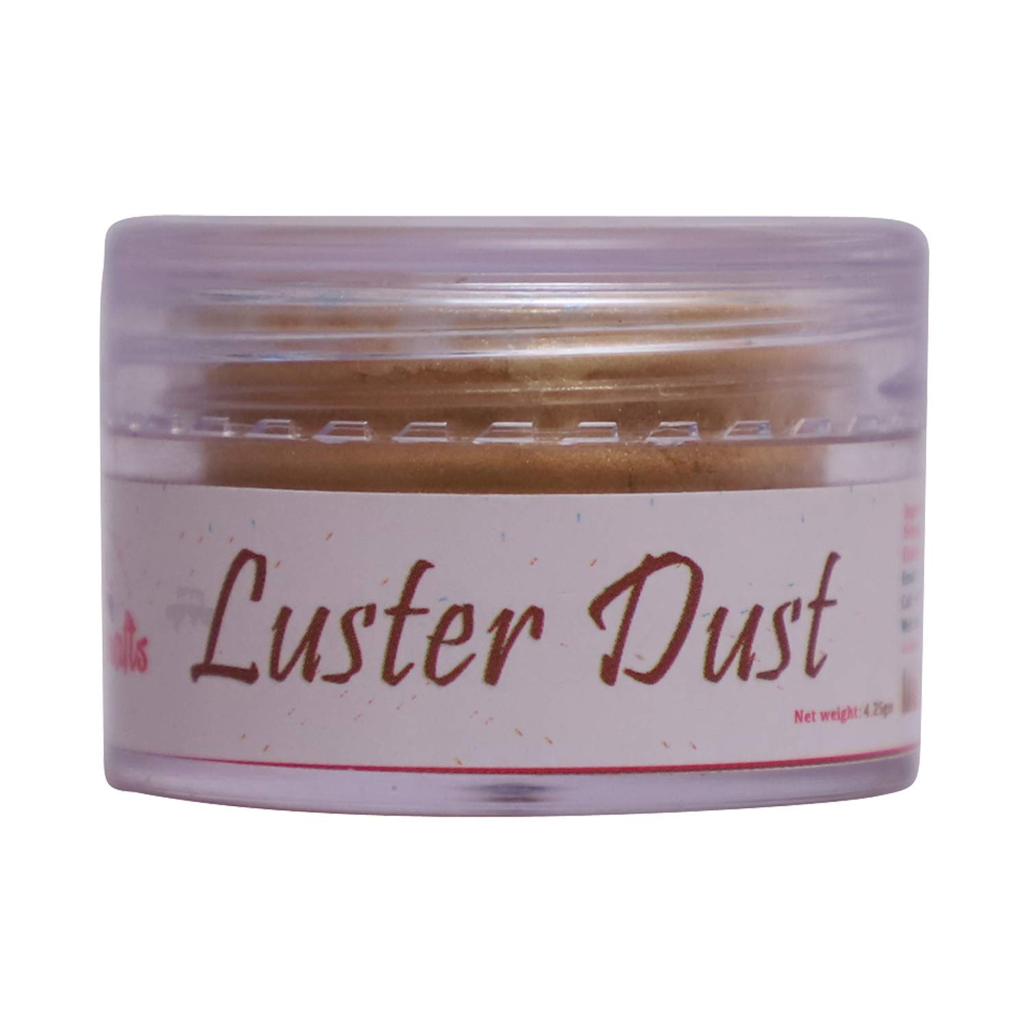 Encrust Ventures Tastycrafts Luster Dust | Pearl Dust | Edible Product for Cake | Glittering Shiner Dust | 4.25 gm - Golden - Image 2 thumbnail
