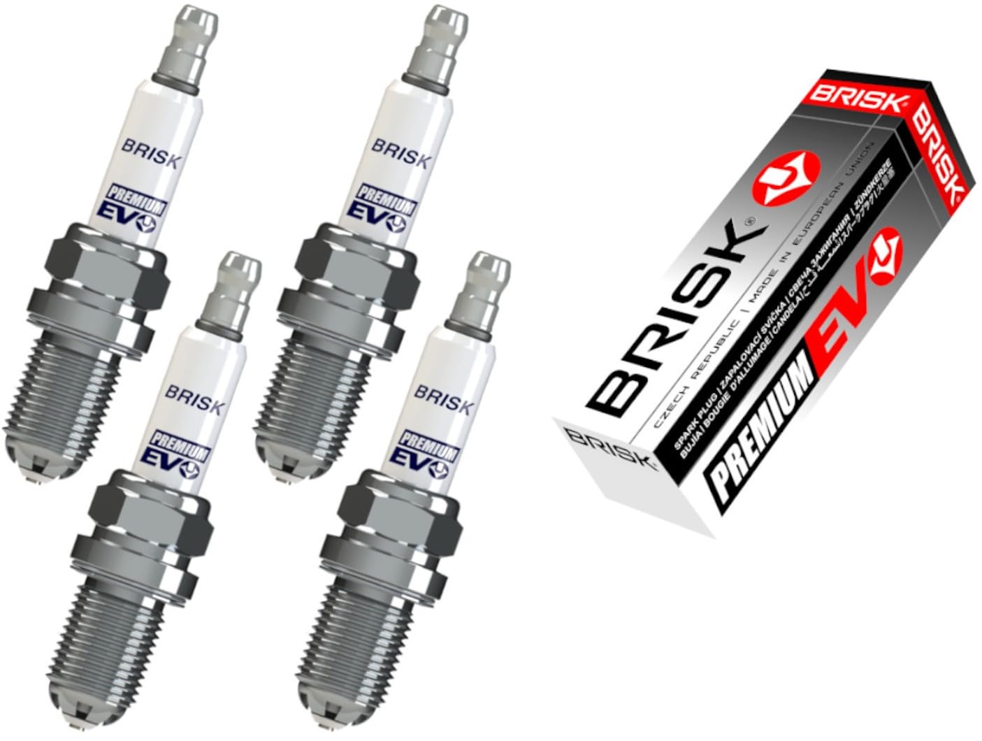 BRISK Premium EVO GR15SXC 1903 Bujías de Encendido, 4 piezas