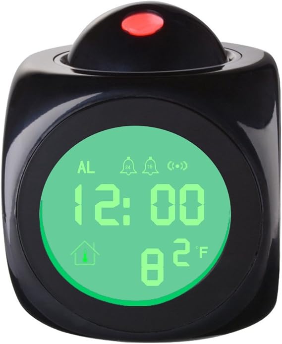 Amazon Co Jp Iitrust Ledデジタル 目覚まし時計 投影クロック プロジェクター 多機能 時間お知らせ おしゃれ 置き時計 デジタル 置き時計 日英語取扱説明書付きブラック Iitrust並行輸入品 ホーム キッチン