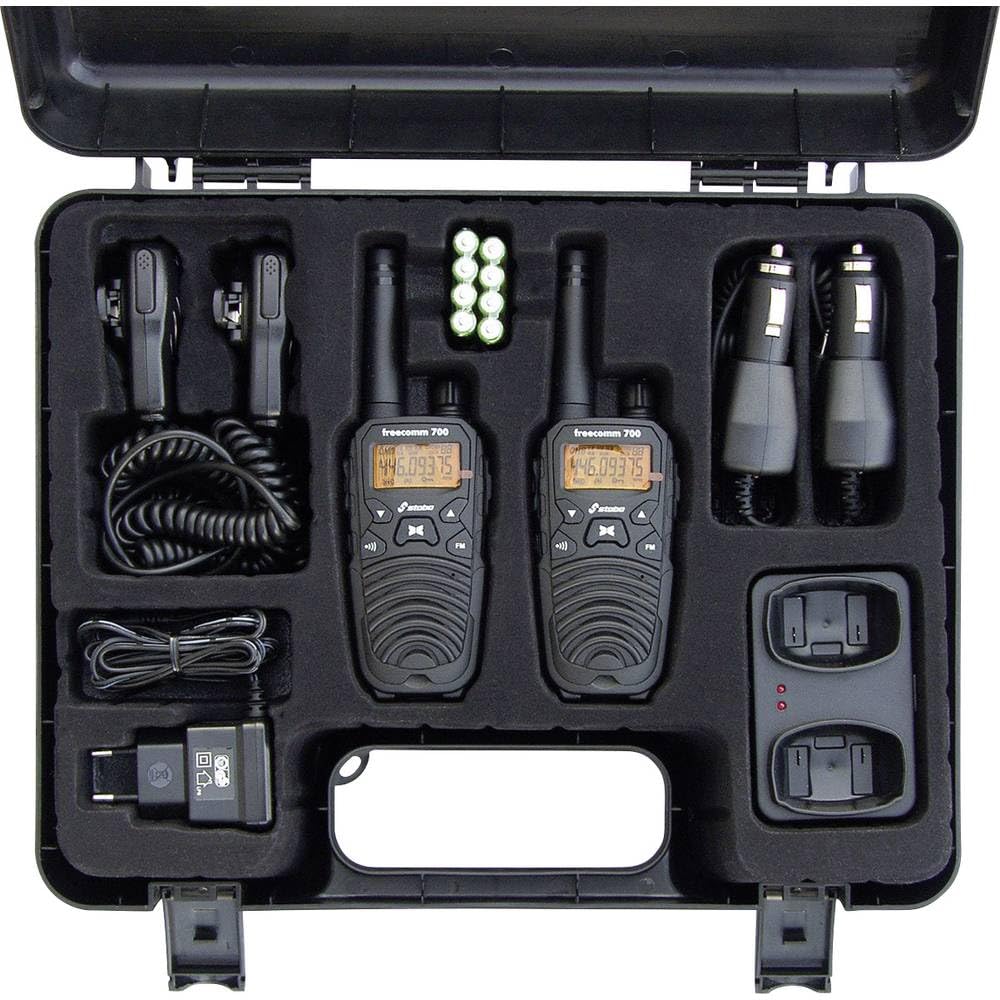 Stabo Elektronik 700B - Walizka Radiowa, 500 mW/600 mAh, Czarny