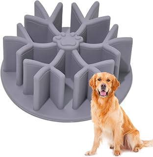Dog Slow Feeder Insert, Dog Bowl Slow Feeder Insert Livsmedelsklassad | med stark sugkopp Ätdesigninsats kommer att kvävas för valpar, husdjur, , hundar