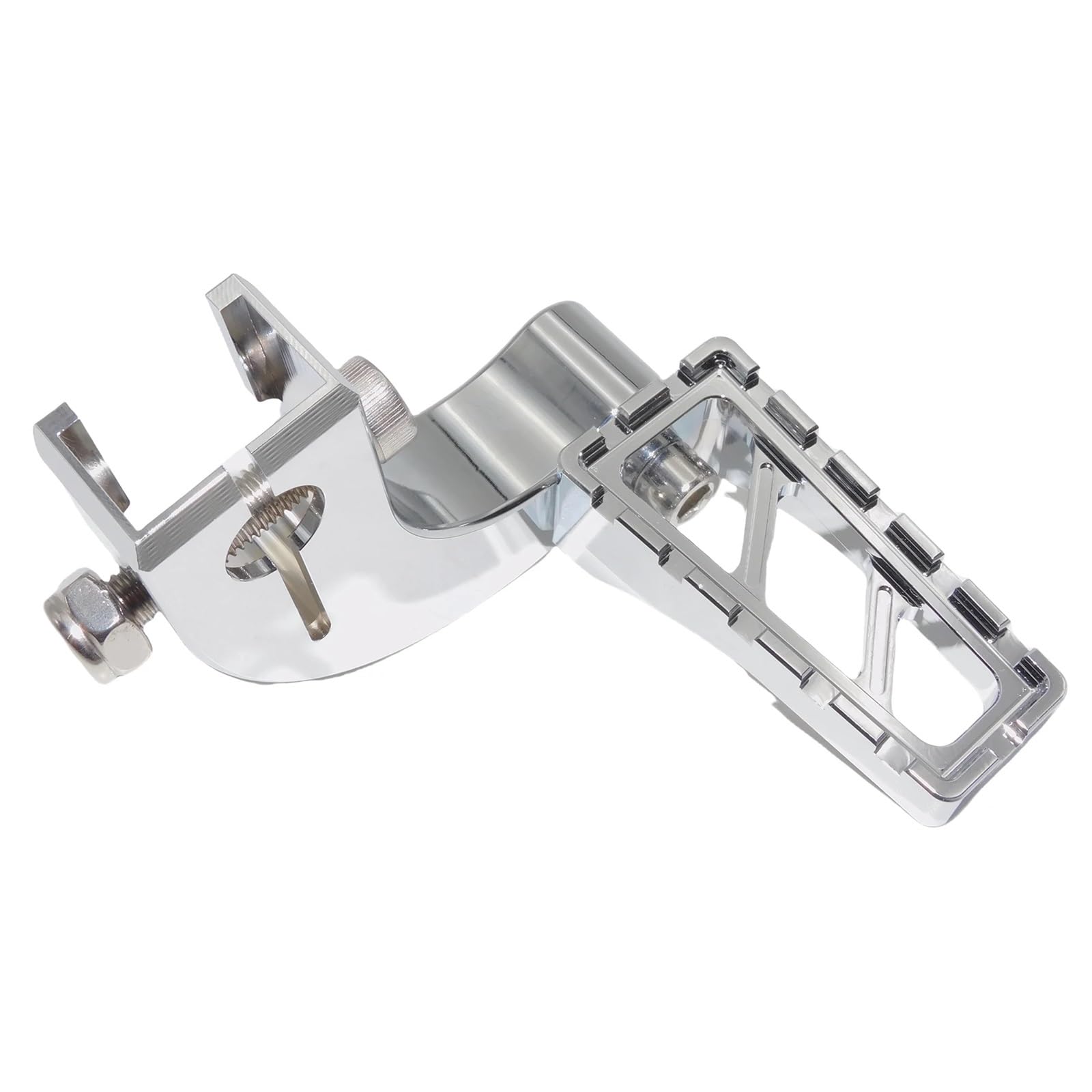 ASHCOUZ Pedale del cambio Leva del Cambio Pieghevole per Leva cambio cromata Para punta e tallone per Para pedane cambio adatte per Softail Street Bob Low Rider Breakout Fat Boy(Heel Shift Lever 5)