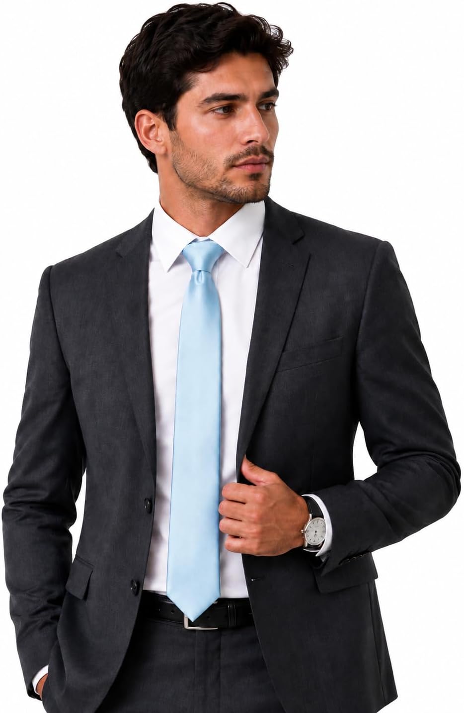 Gravata Tradicional Luxo Homens Slim Fit.