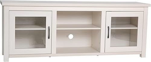 Miniatura 9 de Masada Classic - Soporte de TV para televisores de hasta 80 pulgadas, consola multimedia de madera de ingeniería de 65 pulgadas con puerta de vidrio