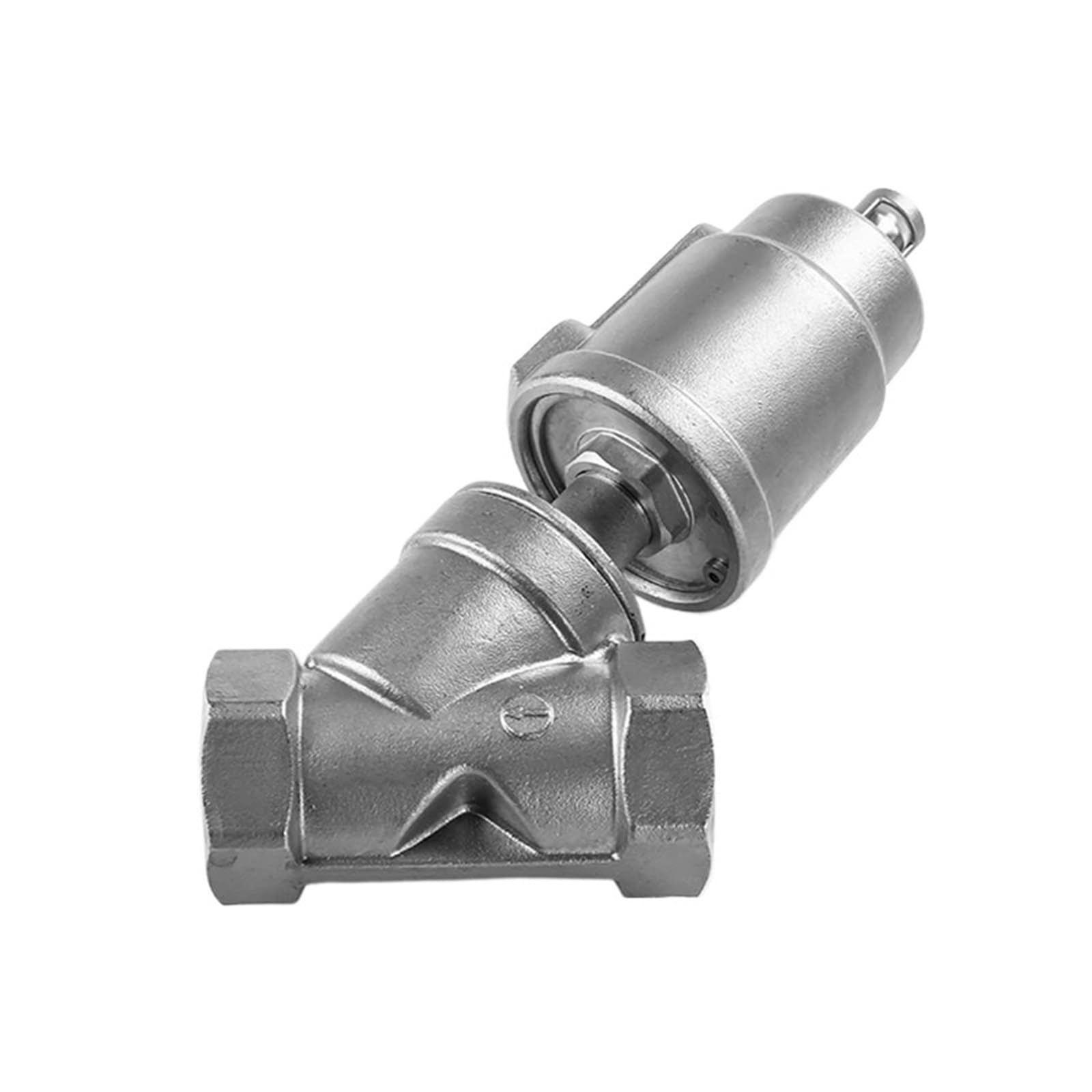 Vanne pneumatique acier inoxydable 1 pouce 16 bar NC simple effet pour fluide gaz vapeur