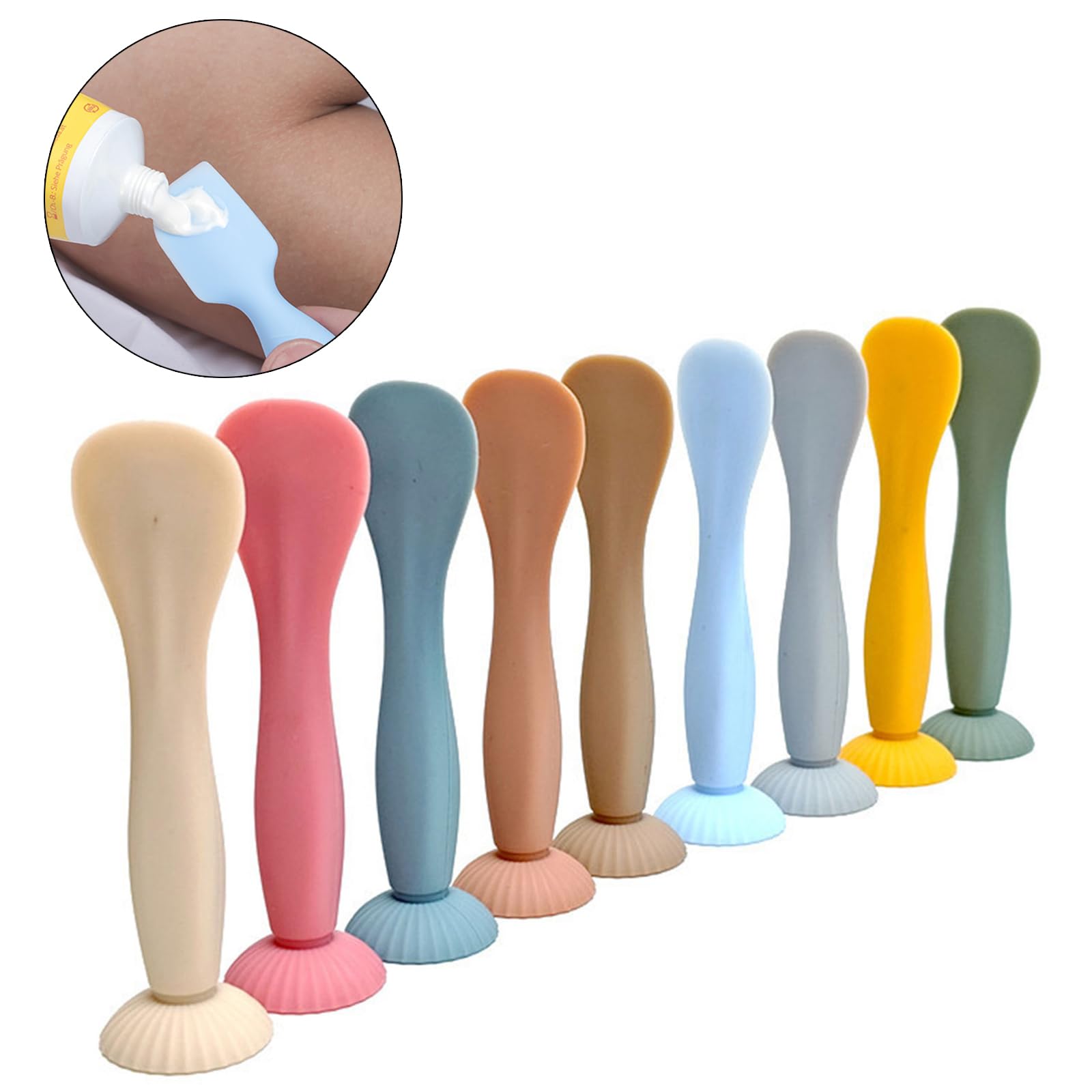 Silicone Diaper Cream Applicator Diaper Rash Cream Applicator Baby Bottom Cream Spatula Diaper Cream Applicator Portable Diaper Cream Tool
