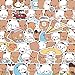YOKUSHI 164 Pieces Bubu and Dudu Bears Scrapbook Stickers, Outdoor Hiking Travel Sticker for Scrapbooking Cute Decoration Decal for Phone Case Water Bottle Luggage Journaling Decorative (164 Pieces)