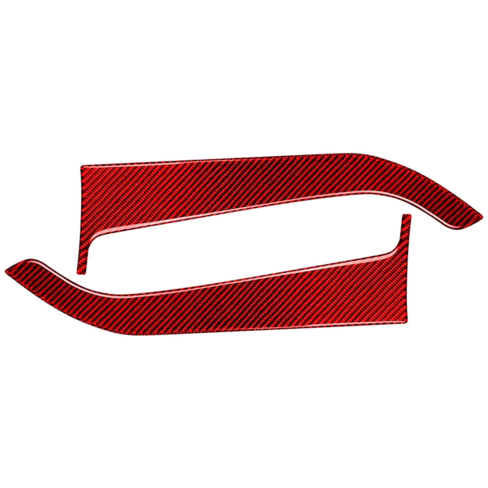 Amxaqjc Red Car Interior Moulding Trim For Mustang For Gt 2015-2021 Car Accessories Interior Car Front Door Panel Trim Stickers Decals Decoration Cover(Red)